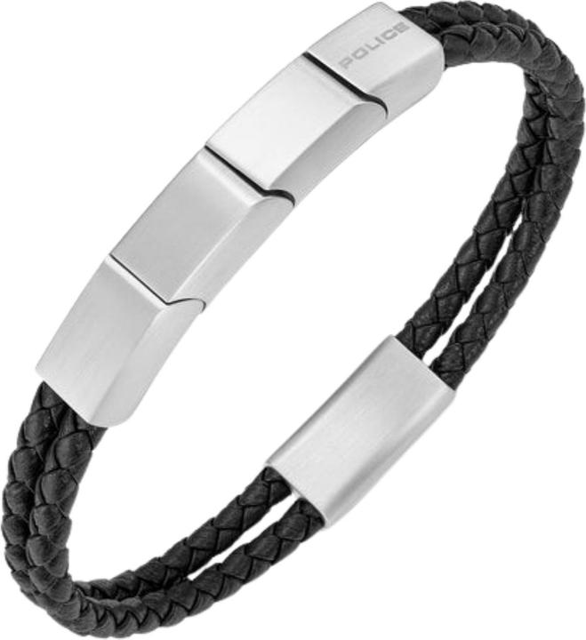 Produktbild Police Parallel Armband (19 cm, Edelstahl, Leder)