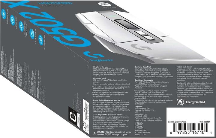 Produktbild Logitech G G502 X Lightspeed (Kabellos)