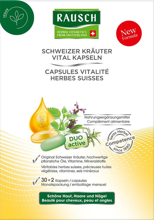 Produktbild Rausch Schweizer Kräuter Vital Kapseln (60 Stück, Kapseln, 90 g)