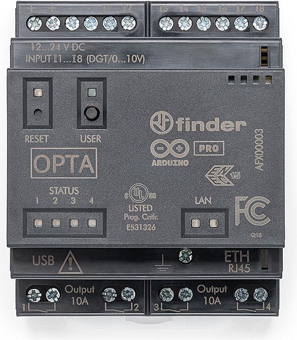 Actual product image Arduino Opta Lite AFX00003 PLC communication module 12 V/DC, 24 V/DC