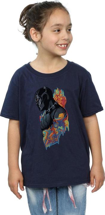 Immagine prodotto Maglietta in cotone con profilo Black Panther delle ragazze (116)