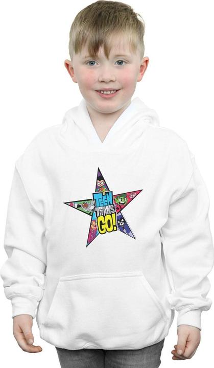 Image du produit - Sweat à capuche TEEN TITANS GO STAR LOGO - Garçon (116)