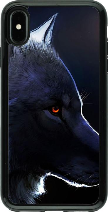 Produktbild PhoneLook Hülle Hybrid Armor schwarz Wolf Shape (Apple iPhone XS Max)