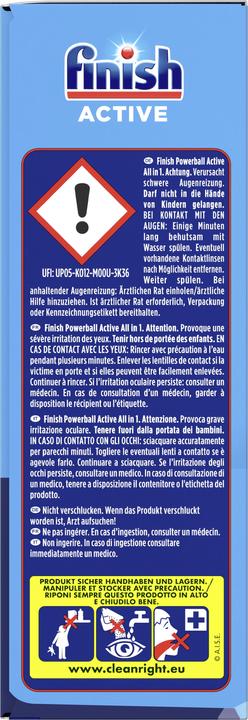 Image du produit Finish Active All In 1 (Tabs, 26 Cycles de lavage)