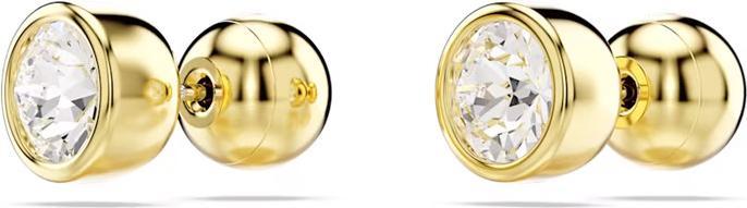 Produktbild Swarovski Imber Ohrstecker Rundschliff Weiss Gold (Swarovski Metall)