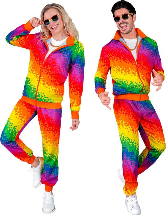 Widmann Tuta da jogging Pixel Neon Rainbow Unisex