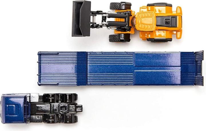 Actual product image Siku MAN truck JCB wheel loader+low loader