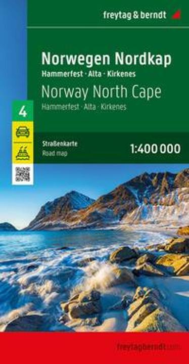 Actual product image Norway North Cape, road map 1:400.000, freytag & berndt