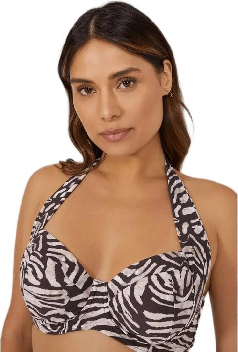 Immagine prodotto Universal Textiles Top bikini non imbottito con stampa animalier (85 H)