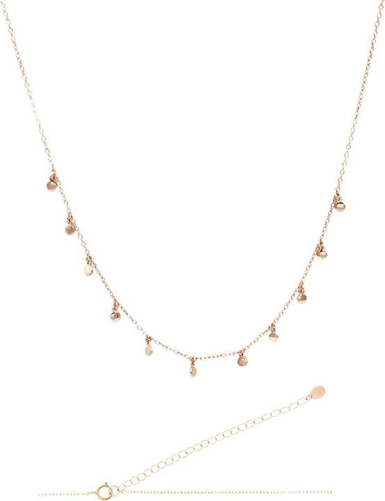 Image du produit Leyda Collier Plaquettes (plaqué or 750 / 18 K, Argent 925, 40 - 46 cm)