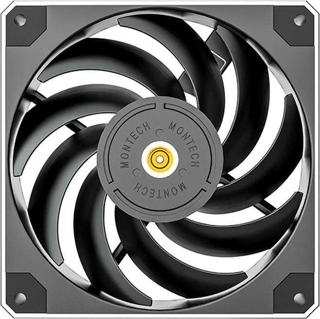 Image du produit Montech Ventilateur Metal120 PWM - 120 mm, noir (120 mm, 1 x)