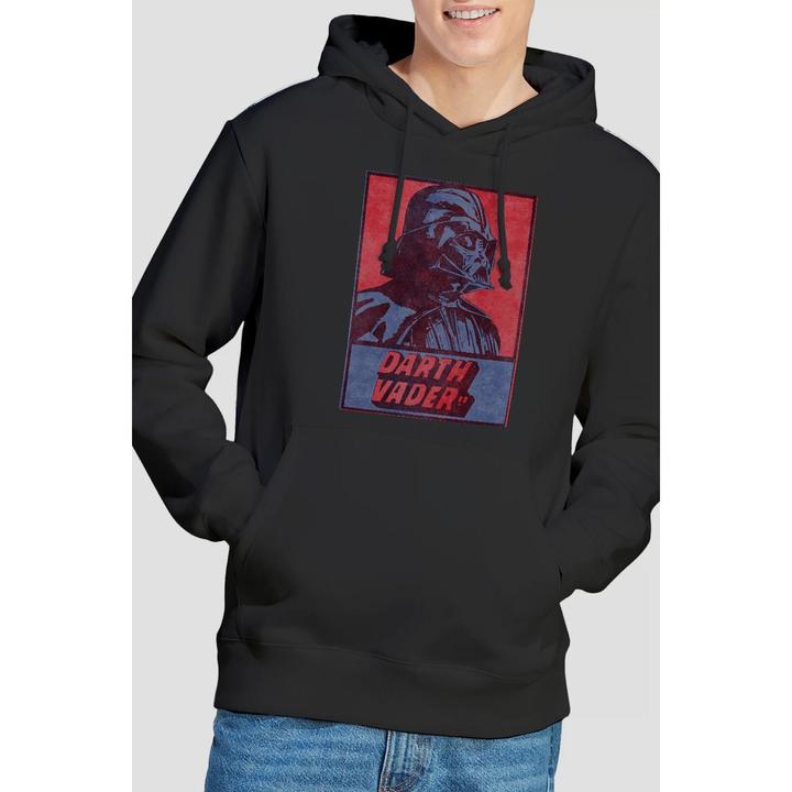 Actual product image Star Wars Mens Darth Vader Card Hoodie (S)