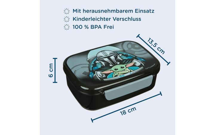 Actual product image Scooli Lunchbox Star Wars Grau/Schwarz, Materialtyp: Kunststoff