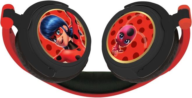 Image du produit Lexibook Casque stéréo Miraculous pour enfants, pliable, filaire, avec limiteur de volume
