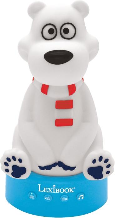 Immagine prodotto Lexibook Luce notturna e cantastorie orso polare 3D con musica e cambio di colore 17 cm (tedesco)