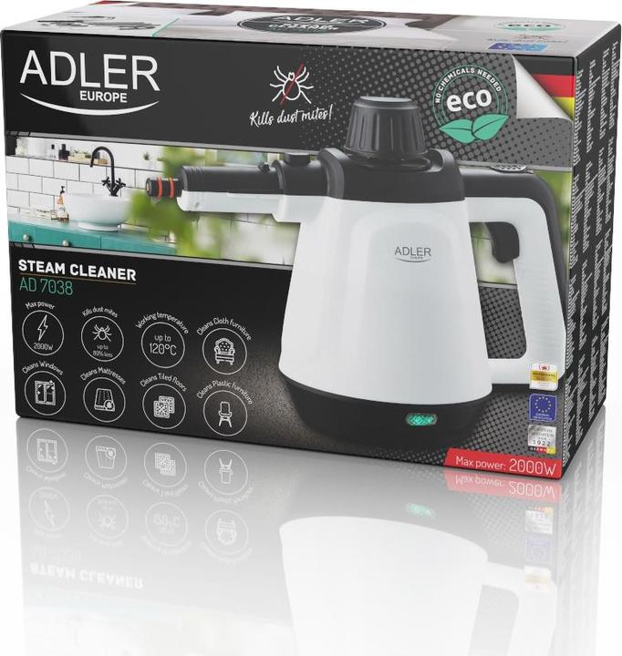 Actual product image Adler AD 7038 Steam Cleaner Portable Steam Cleaner (3.50 bar, 2000 W)