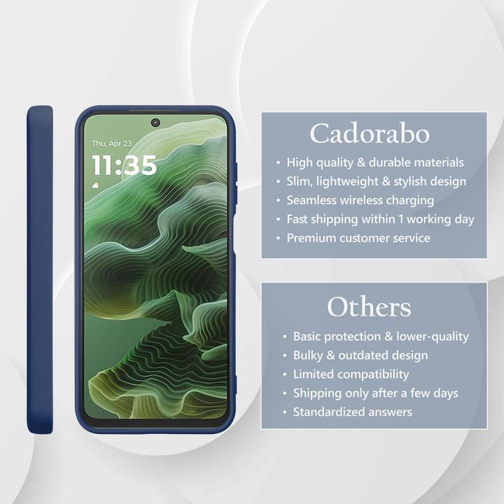 Actual product image Cadorabo Case for Motorola Moto G35 TPU Liquid Silicone Cover (Motorola Moto G35)