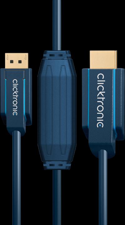 Actual product image clicktronic DisplayPort — HDMI (Typ A) (2 m, DisplayPort, HDMI)