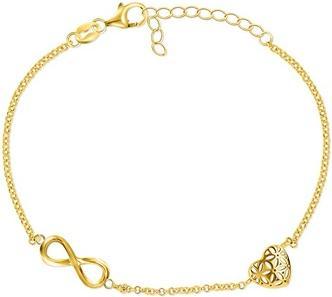 Actual product image Brilio Silver - Stylish gold-plated bracelet with ornaments BRC33Y