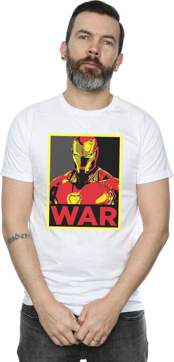 Actual product image Mens Avengers Infinity War Iron Man War T-Shirt (XXL)