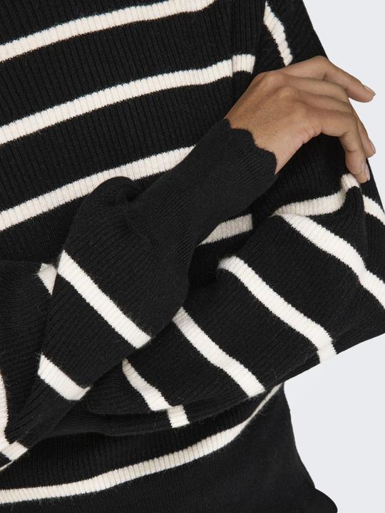 Actual product image Only Round neck balloon sleeve jumper knitted jumper (M)