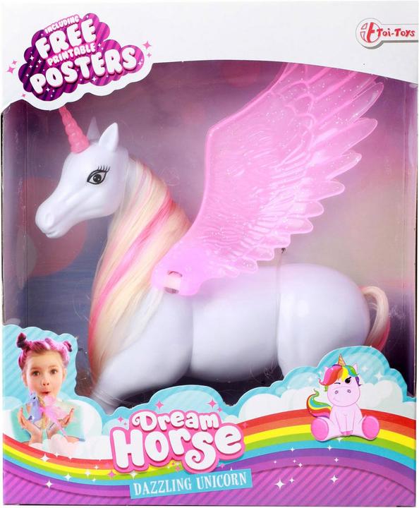 Immagine prodotto Toi-Toys Figura di gioco dell'unicorno Dream Horse con ali mobili