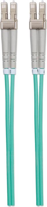 Immagine prodotto Intellinet Cavo di collegamento in fibra ottica LC/LC multimodale OM3 aqua (LSOH, CAT8.1, 3 m)