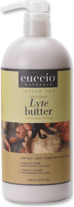 Cuccio Lyte Butter Lotion - Vanilla Bean & Sugar (Körperlotion, 946 ml)