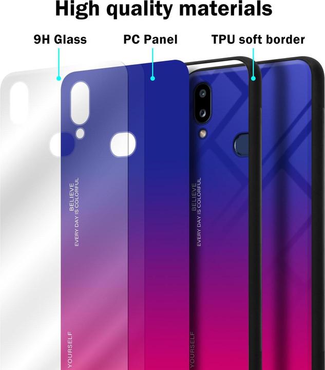Produktbild Cadorabo TPU 2 Farben Glas Cover (Samsung Galaxy A10s, Samsung Galaxy M01s)
