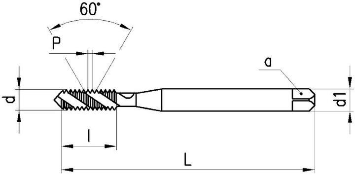 Produktbild Neriox Maschinen-Gewindebohrer HSS-E, DIN371, UNF 3/8"-24