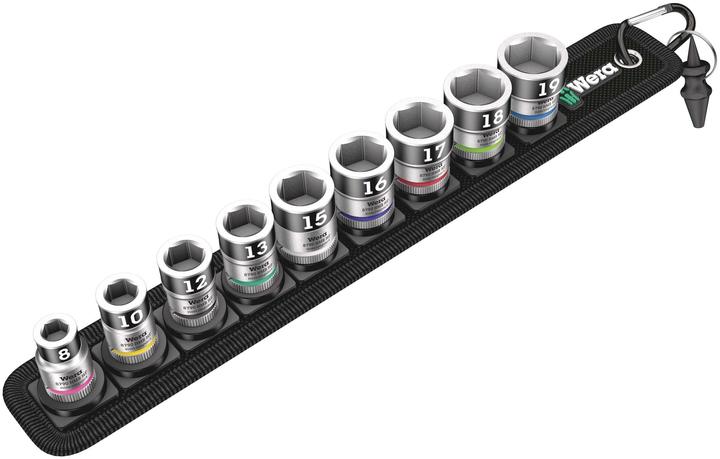 Produktbild Wera Belt B 1 Zyklop Steckschlüsseleinsatz-Satz (19 mm, 12 mm, 16 mm, 10 mm, 18 mm, 17 mm, 15 mm, 8 mm, 13 mm)