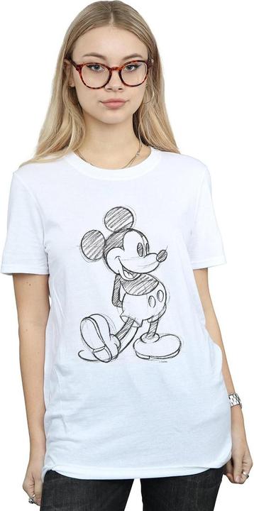 Immagine prodotto Disney Mickey Mouse Sketch Kick Maglietta Ampia Donna (XL)