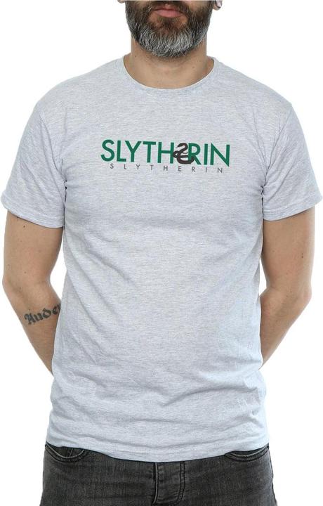 Actual product image Mens Slytherin Text T-Shirt (XXL)