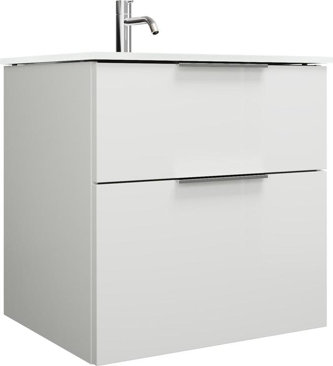 Poignée chromée G0146, Blanc brillant / Blanc brillant