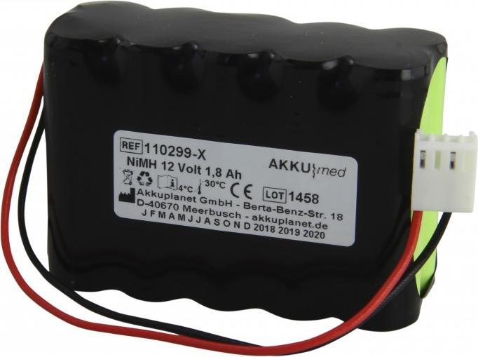 Actual product image AccuCell Rechargeable battery Codan Argus infusion pump A707V, A708V, type 601259, CE compliant (1 pcs., 1800 mAh, Rechargeable battery)