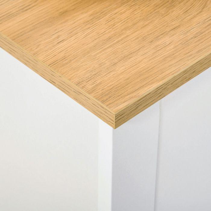 Immagine prodotto Swisshandel24 Scarpiera, 2 scomparti, 12 paia di scarpe, 72cmx26cmx80cm, bianco + marrone