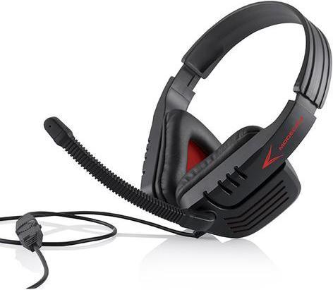 Immagine prodotto Modecom MC-823 Ranger Headset Connettore a banda larga Nero, Rosso (ANC, Cablato)