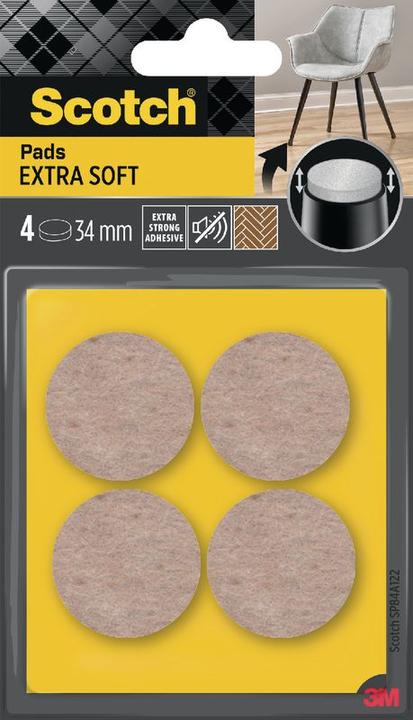 Actual product image Scotch Filzgleiter (Felt gliders, 8 Piece)