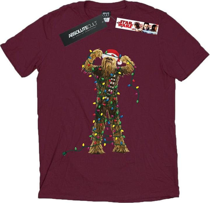 Image du produit Star Wars - T-shirt CHEWBACCA CHRISTMAS LIGHTS - Homme (M)