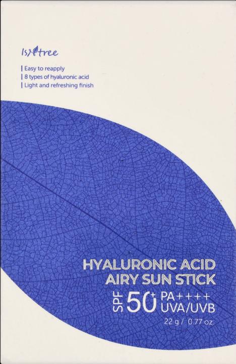 Image du produit Isntree Hyaluronic Acid Airy Sun Stick (Stick solaire, SPF 50, 22 ml, 22 g)