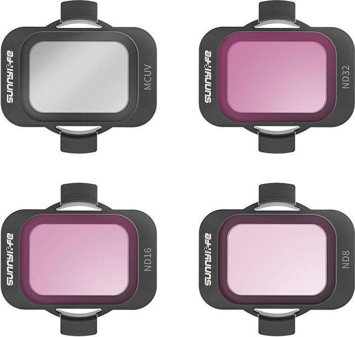 Image du produit Sunnylife Jeu de 4 filtres MCUV, ND8/16/32 pour DJI Avata 2 (Filtres pour drones, DJI Avata 2)