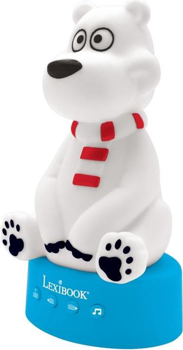Immagine prodotto Lexibook Luce notturna e cantastorie orso polare 3D con musica e cambio di colore 17 cm (francese)
