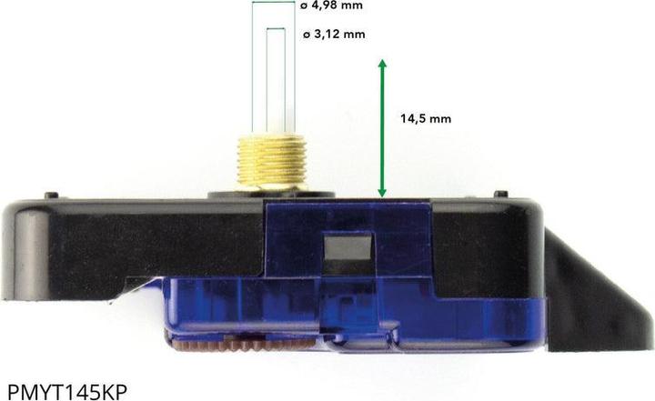 Produktbild Nextime Uhrwerk Geräuschlos 5.5 x 5.5 cm, Schwarz
