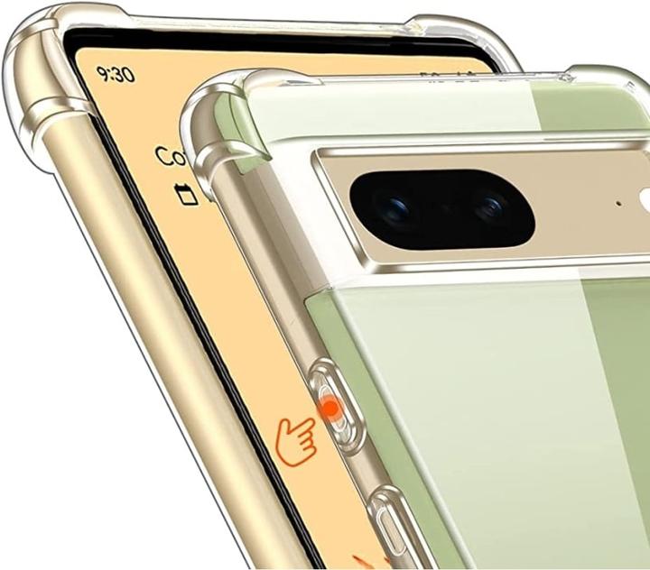 Actual product image Screenguard Google Pixel 7 Case Crystal Soft Airbag Bumper (Google Pixel 7)
