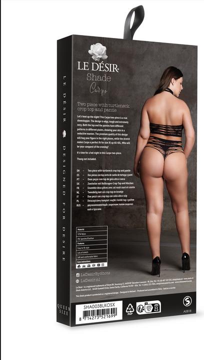 Actual product image Le Désir Carpo XLVI - Two Piece with Turtleneck, Crop Top and Pantie - Plus Size (One size)