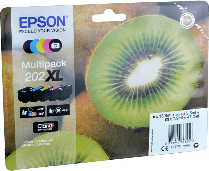 Produktbild Epson 202XL Claria Premium Multipack (M, BK, C, PBK, Y)