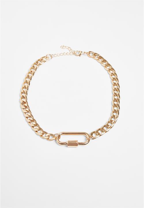 Actual product image Urban Classics Fastener Necklace - 17142 (Iron, Zinc)