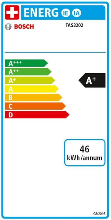 Label énergétique Bosch Hausgeräte T32 Suny (Tassimo)