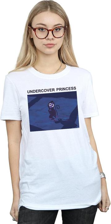 Actual product image Disney Womens/Ladies Aladdin Undercover Princess Cotton Boyfriend T-Shirt (M)