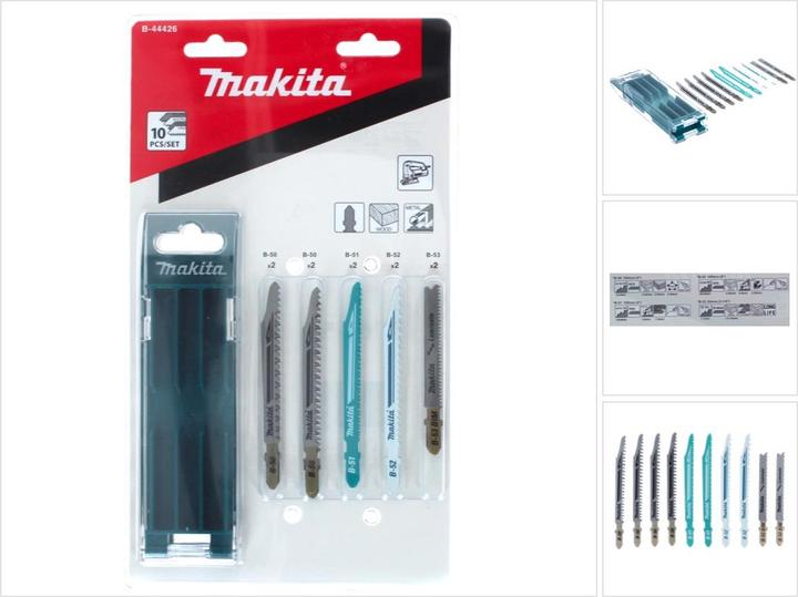 Actual product image Makita Jigsaw blade assortment B 10 pieces